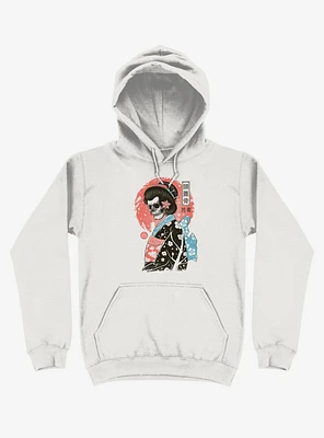 Yokai Geisha Skull White Hoodie