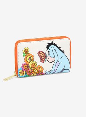 Loungefly Disney Winnie the Pooh Eeyore Floral Small Zip Wallet - BoxLunch Exclusive