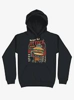 Burger Bot Black Hoodie