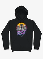 Don't Blink Vaporwave Black Hoodie