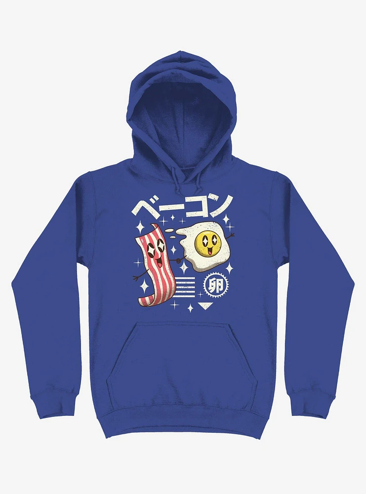 Kawaii Breakfast Royal Blue Hoodie