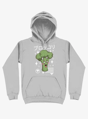 Kawaii Broccoli Silver Hoodie