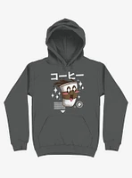 Kawaii Coffee Asphalt Grey Hoodie