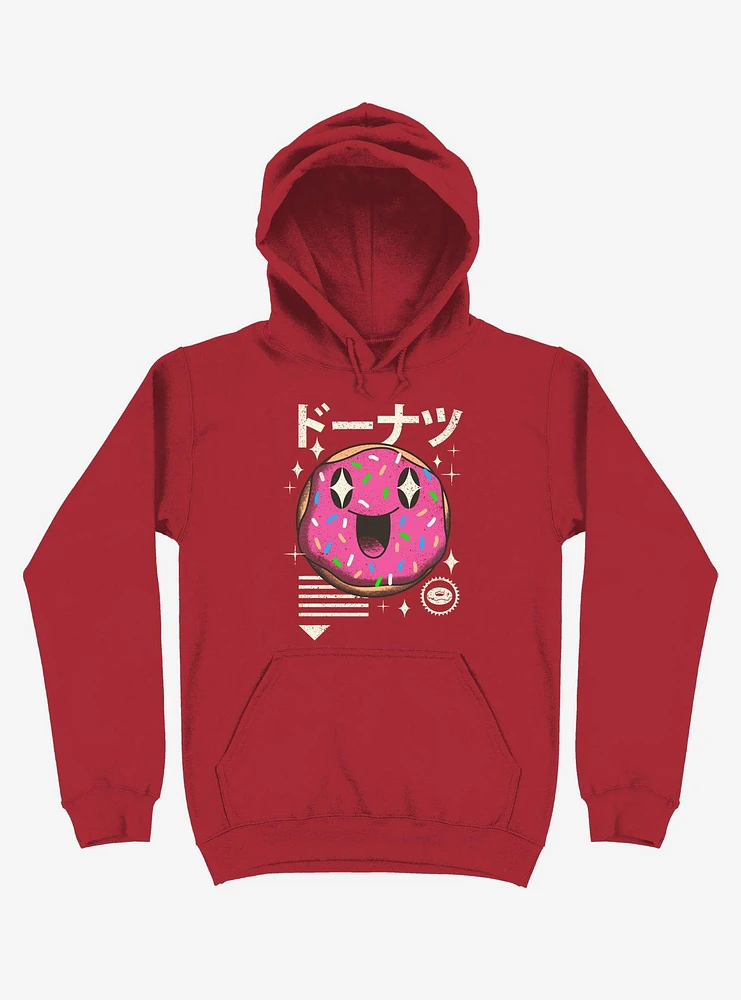 Kawaii Donut Red Hoodie