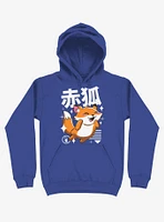 Kawaii Fox Royal Blue Hoodie