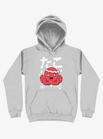 Kawaii Octopus Silver Hoodie