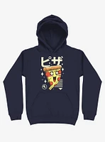 Kawaii Pizza Navy Blue Hoodie