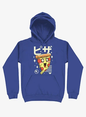 Kawaii Pizza Royal Blue Hoodie
