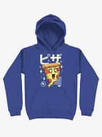 Kawaii Pizza Royal Blue Hoodie