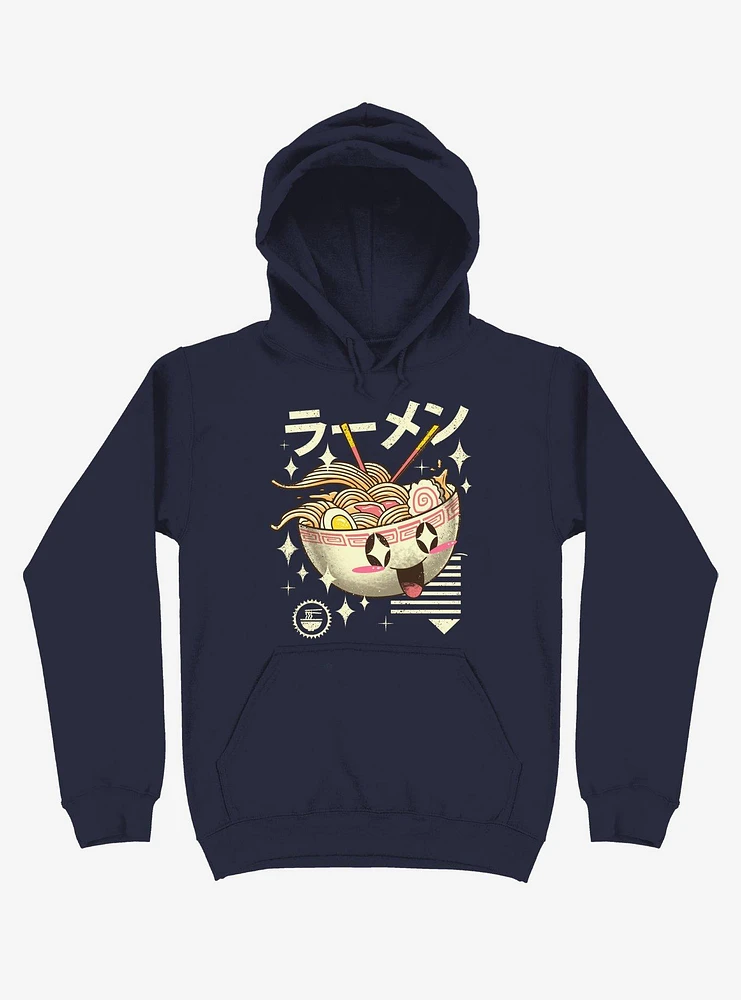 Kawaii Ramen Navy Blue Hoodie