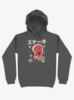 Kawaii Steak Asphalt Grey Hoodie