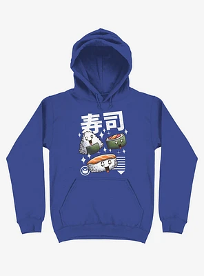 Kawaii Sushi Royal Blue Hoodie