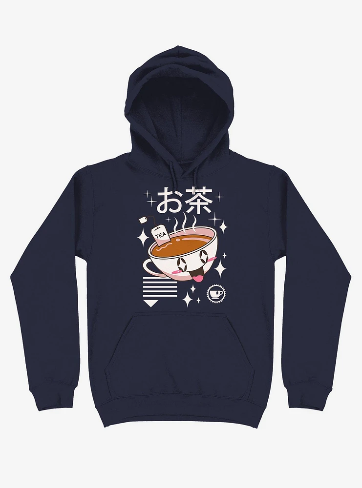 Kawaii Tea Navy Blue Hoodie