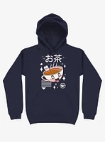 Kawaii Tea Navy Blue Hoodie