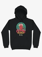 Octopus Sushi Bar Black Hoodie