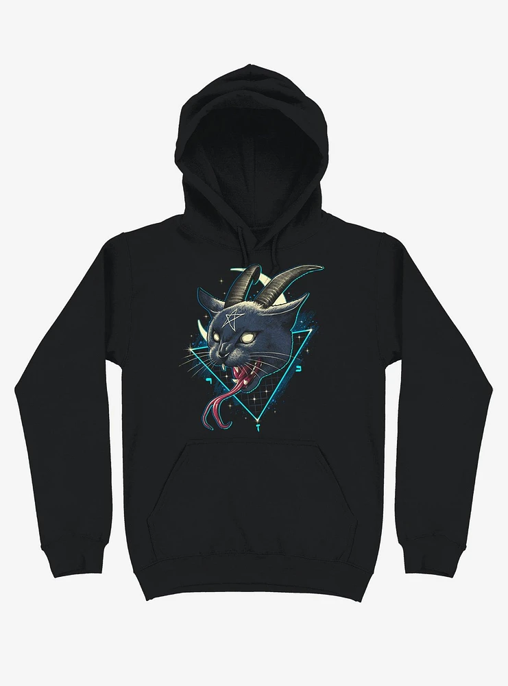 Rad Devil Cat Black Hoodie