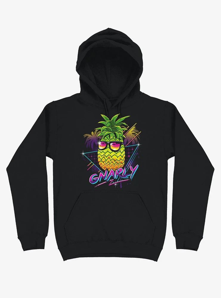 Gnarly Rad Pineapple Black Hoodie