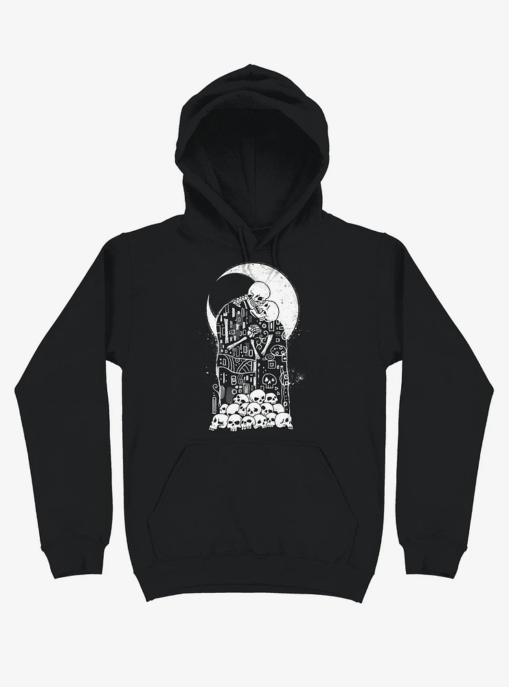 The Kiss Of Death Skull Black Hoodie