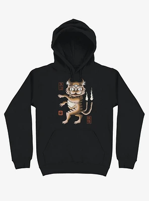 Yokai Cat Black Hoodie