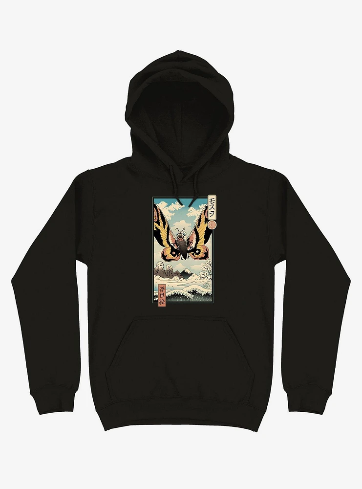 Ancient Moth Ukiyo-e Hoodie