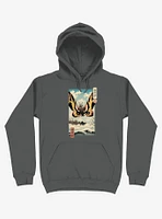 Ancient Moth Ukiyo-e Asphalt Grey Hoodie