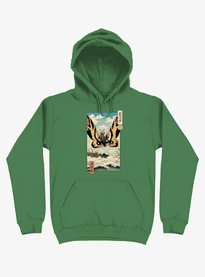 Ancient Moth Ukiyo-e Kelly Green Hoodie