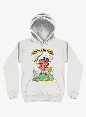 Brave Heart Knight White Hoodie