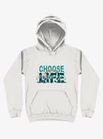 Choose To Live The Life White Hoodie