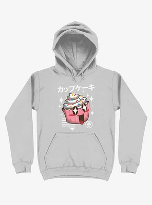 Kawaii Cupcake Silver Hoodie