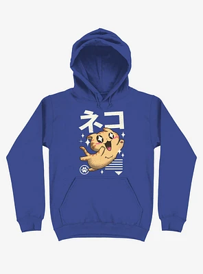 Kawaii Feline Royal Blue Hoodie