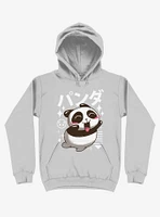 Kawaii Panda Silver Hoodie