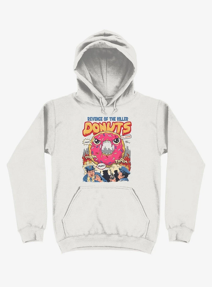 Revenge Of The Killer Donuts White Hoodie