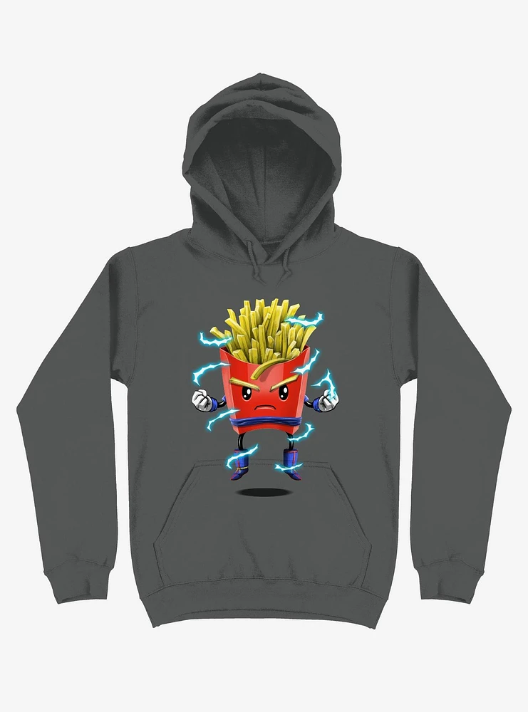 Saiyan Fries Asphalt Grey Hoodie