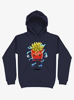 Saiyan Fries Navy Blue Hoodie