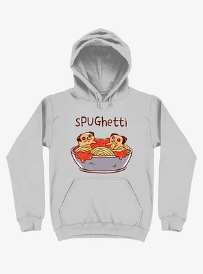 Spughetti Spaghetti Pugs Silver Hoodie