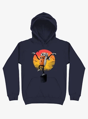 Sushi Style Navy Blue Hoodie