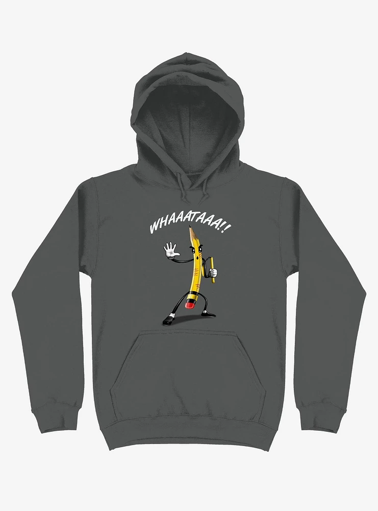 Whaaataaa!! Pencil Asphalt Grey Hoodie