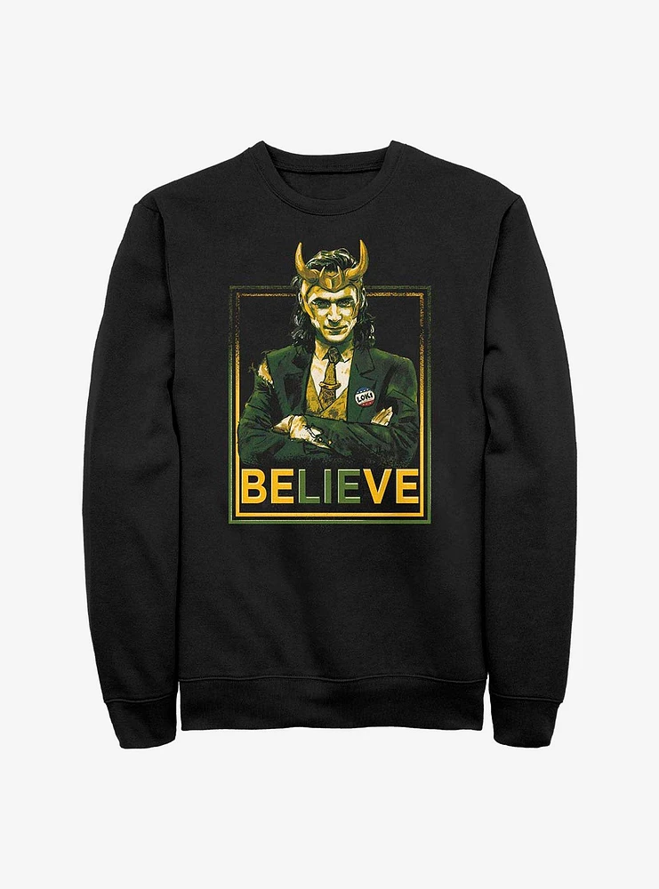 Marvel Loki Political Motive Crew Sweatshirt