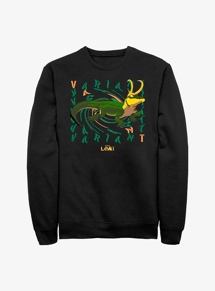 Marvel Loki Alligator Deviance Crew Sweatshirt