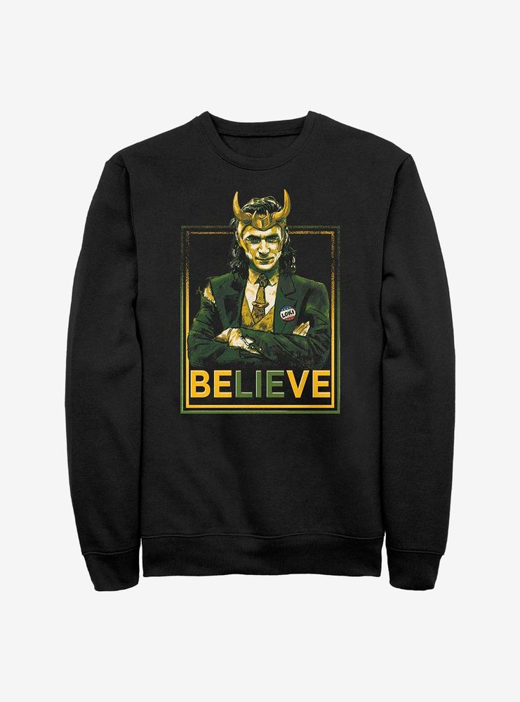 Marvel Loki Believe Political Motive Sweatshirt