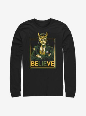 Marvel Loki Believe Political Motive Long-Sleeve T-Shirt