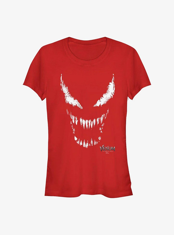 Marvel Venom Carnage Big Face Girls T-Shirt