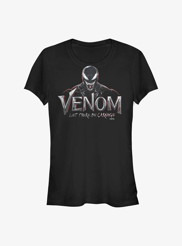 Marvel Venom Logo Grin Girls T-Shirt