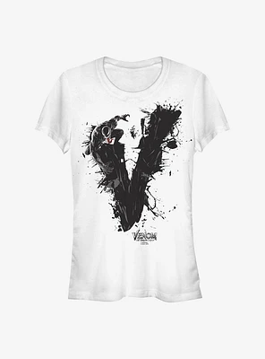 Marvel Venom Paint Splatter Girls T-Shirt