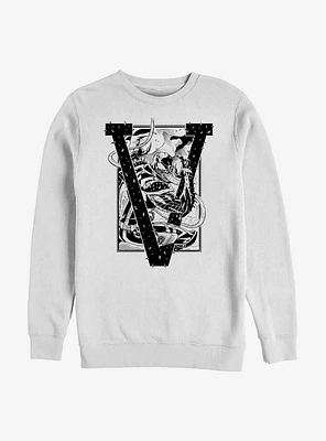 Marvel Venom V Is For Crew Sweatshirt