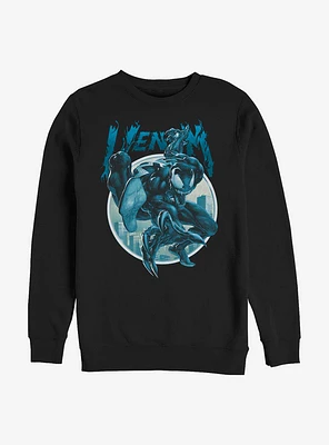 Marvel Venom Circle Frame Crew Sweatshirt