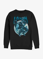 Marvel Venom Circle Frame Crew Sweatshirt