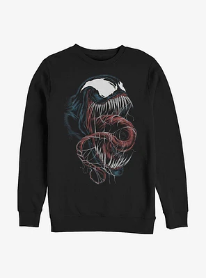 Marvel Venom Tongue Crew Sweatshirt