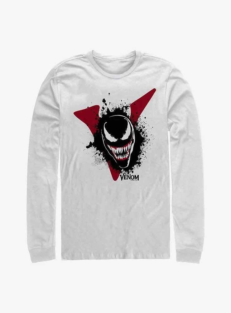 Marvel Venom Splatter Logo Long-Sleeve T-Shirt