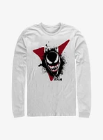 Marvel Venom Splatter Logo Long-Sleeve T-Shirt